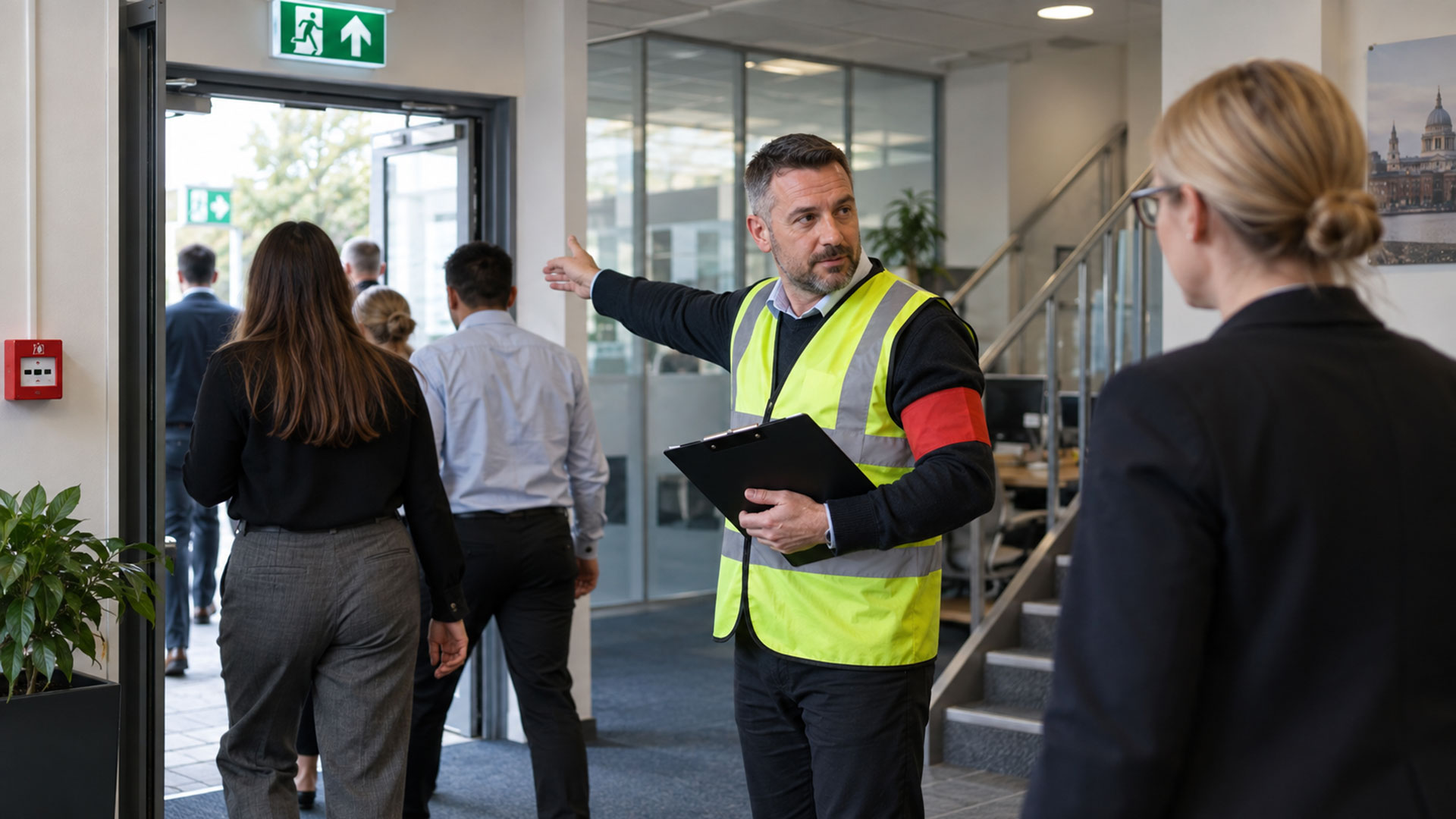 What does a workplace fire marshal do?
